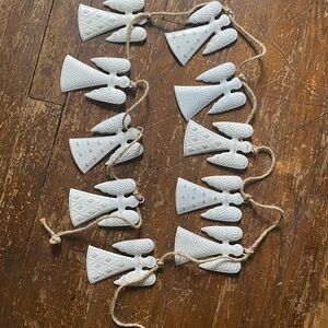 White Metal Angel Garland